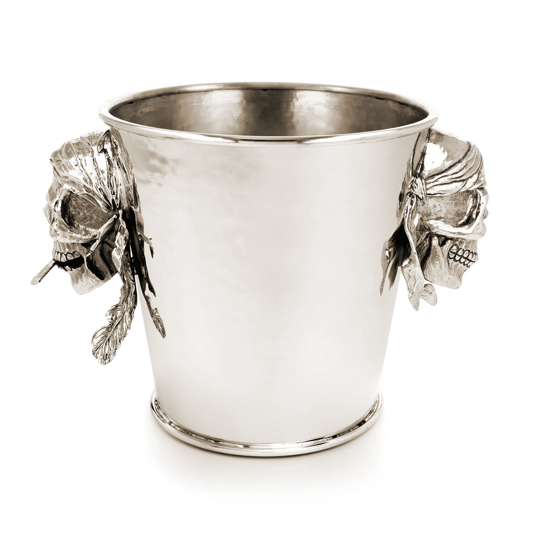 Giovanni Raspini Champagne Jack Bucket - Seau à champagne en bronze blanc - B0156
