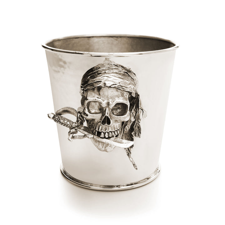 Giovanni Raspini Champagne Jack Bucket - Seau à champagne en bronze blanc - B0156