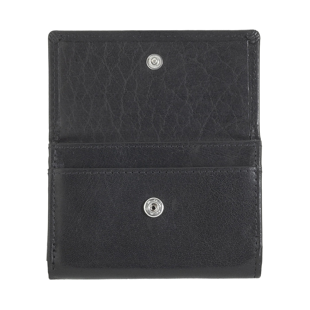 Petit portefeuille pour homme Nuvola Pelle en cuir de buffle Trifold avec porte-monnaie, porte-billets et porte-monnaie