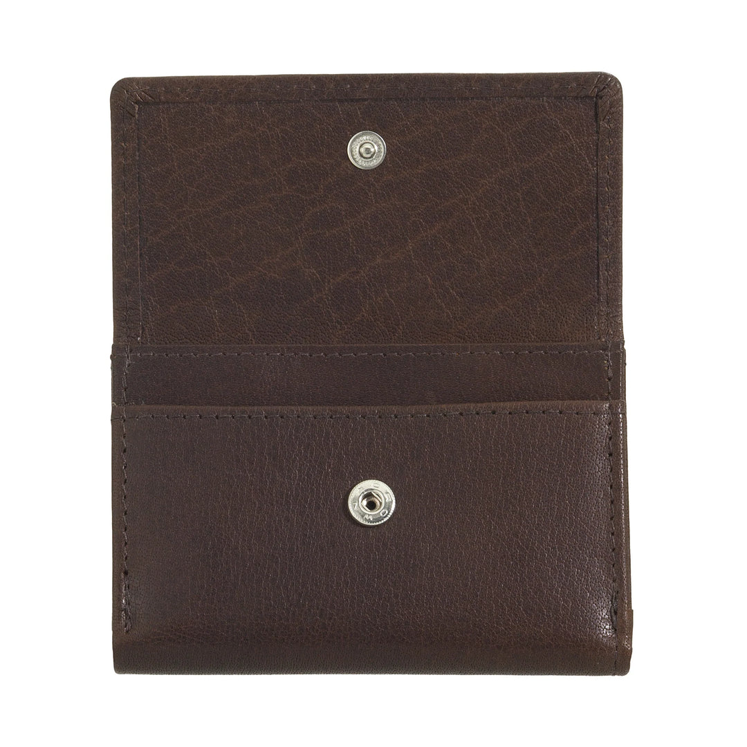 Nuvola Pelle Portafoglio Piccolo da Uomo in Pelle di Bufalo Trifold con Portamonete, Portabanconote e Portamonete
