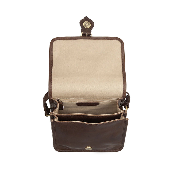 Nuvola Pelle Petit sac à bandoulière pour femme en véritable cuir de buffle vintage – Sac à main élégant avec rabat et boucle à fermeture magnétique, bandoulière réglable