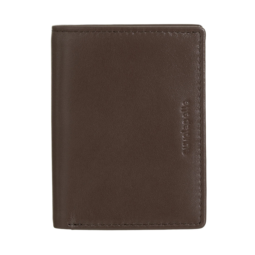 Nuvola Pelle Herren-Geldbörse aus Leder, klein, kompakter Kartenhalter, Geldscheinhalter, Bifold-Taschen-Geldbörse, schlankes Design