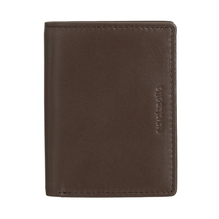 Nuvola Pelle Herren-Geldbörse aus Leder, klein, kompakter Kartenhalter, Geldscheinhalter, Bifold-Taschen-Geldbörse, schlankes Design