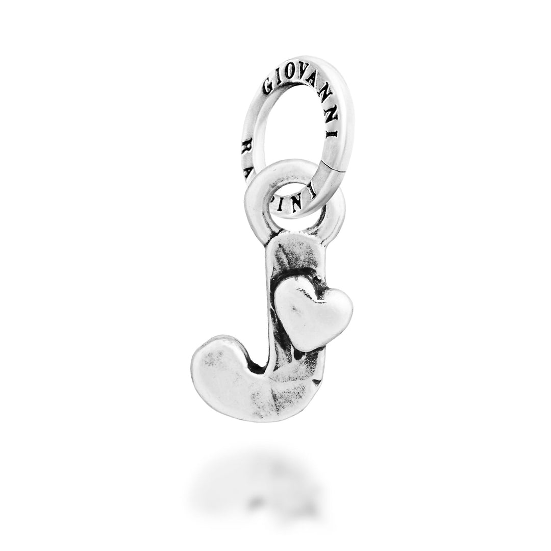 Giovanni Raspini Charm "J" Corazoncito - Charm Plata - 12786