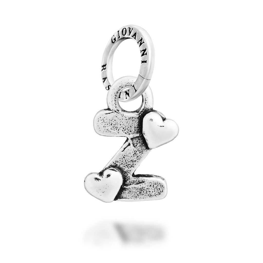 Giovanni Raspini Charm "Z" Petits Coeurs - Silver Charm - 12802