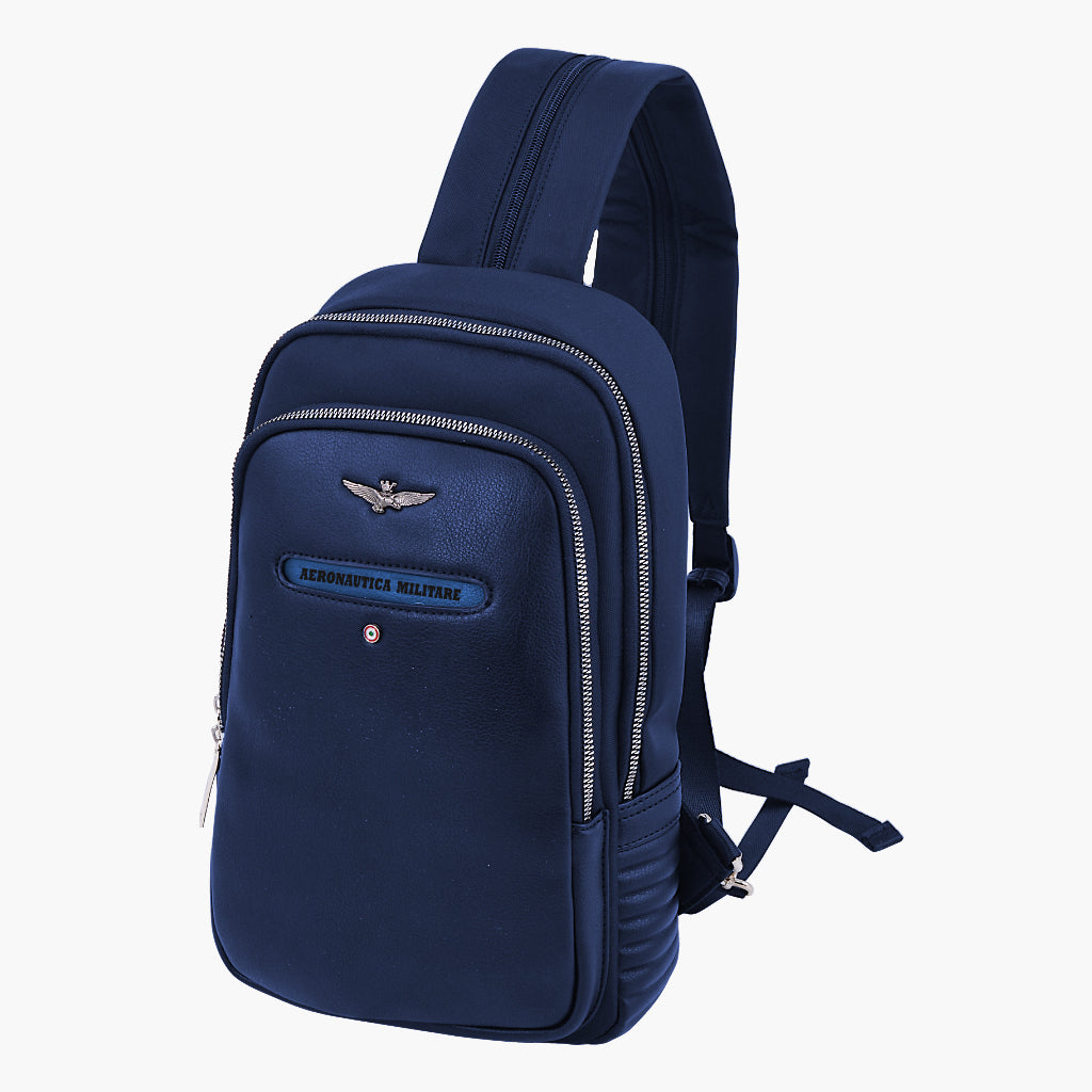 Aeronautica Militare Mono hombro convertible en mochila en línea SKY AM452-BL