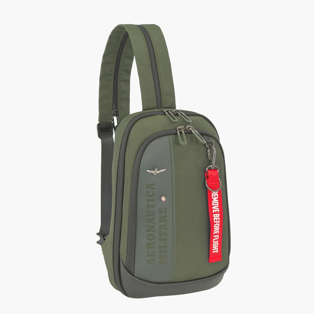 One-shoulder convertible into a Spitfire line backpack