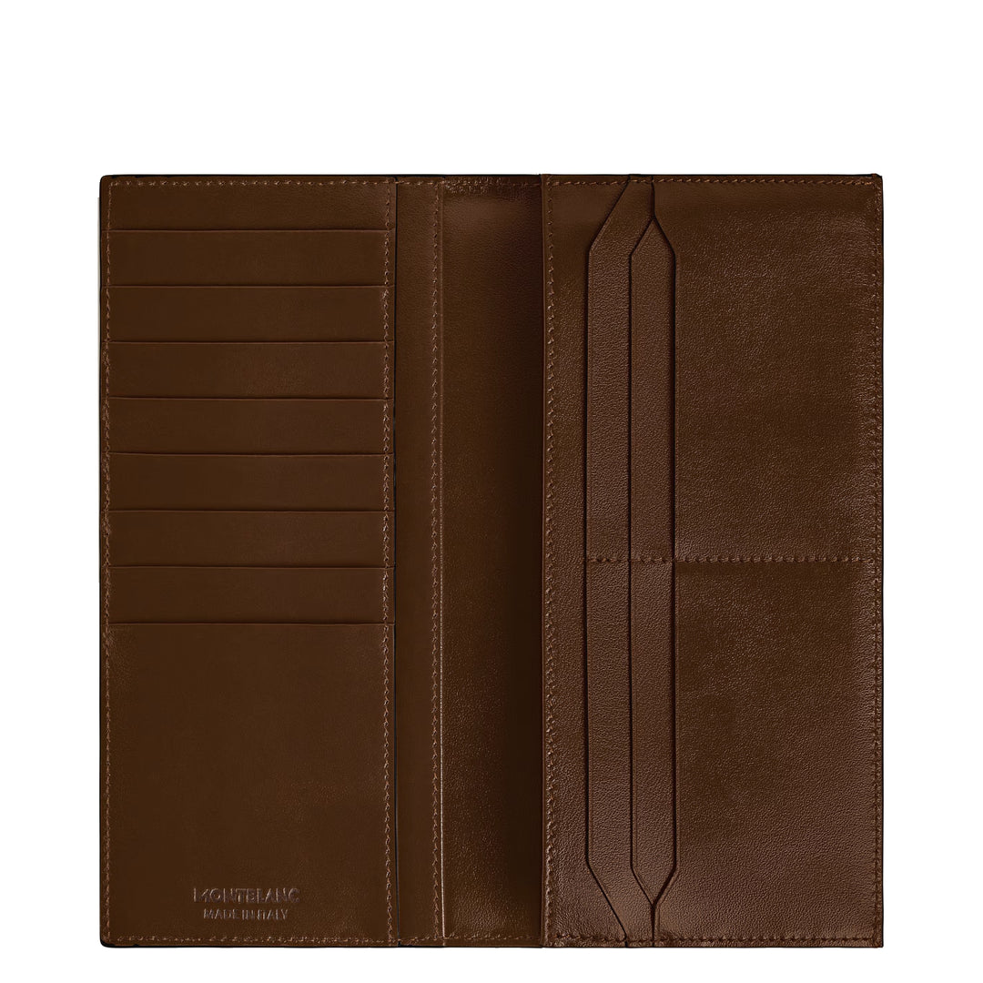 Montblanc wallet 14 compartments Meisterstück, pocket with brown gradient zip 220318