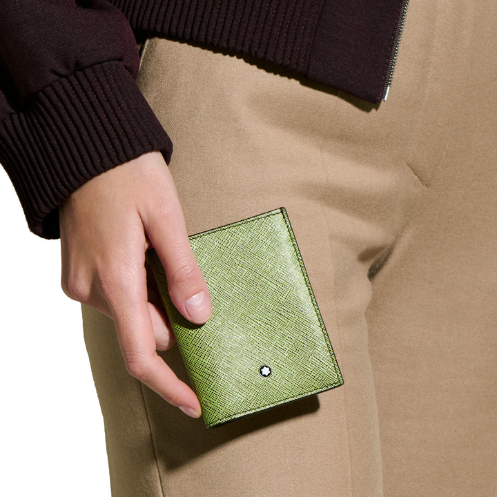 Montblanc mini cartera 4 compartimentos Sartorial multi lima/cassis 199355