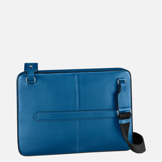 Montblanc borsa per computer Meisterstück Urban blu cobalto 124080