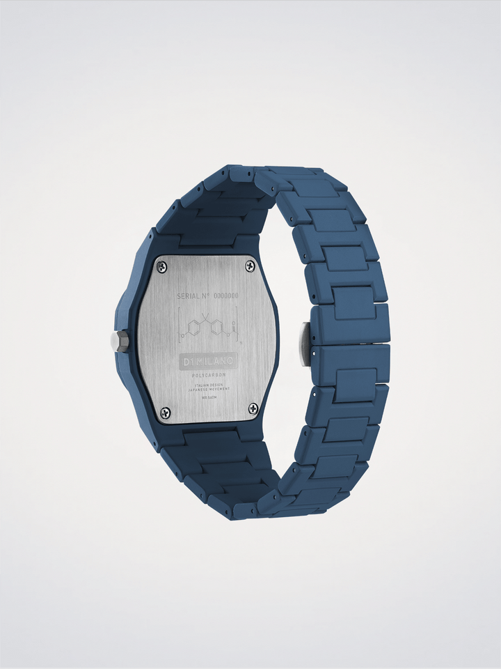 D1 Milano Navy Blue Polycarbon 40,5 mm D1-PCBJ21