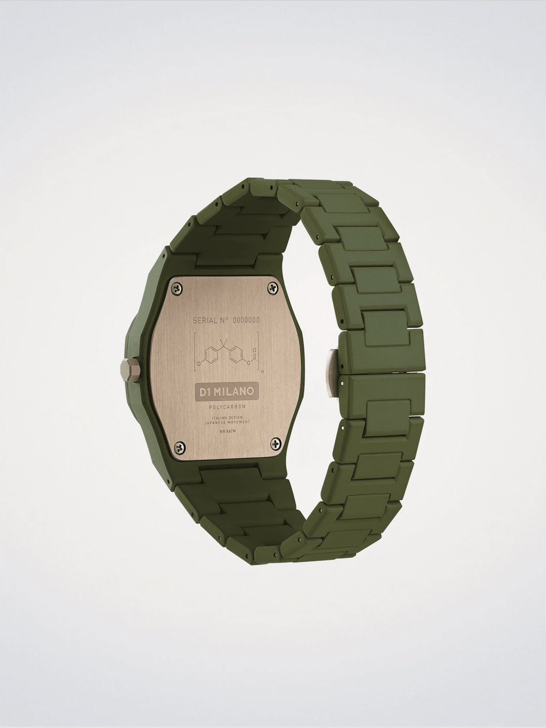 Polycarbonate vert militaire D1 Milano 40,5 mm D1-PCBJ22