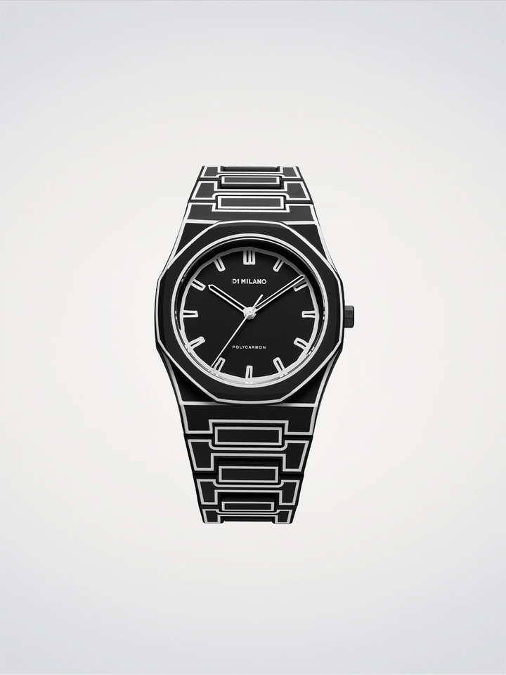D1 Milano Black Sketch Polycarbon 40,5mm D1-PCBJ33