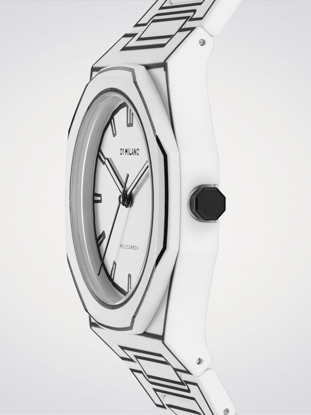 D1 Milano White Sketch Polycarbon 40,5mm D1-PCBJ34