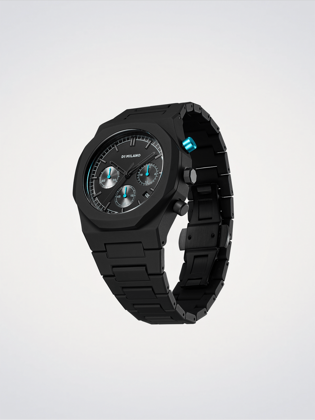 D1 Milano Anthrazitschwarz Polychrono 40,5 mm D1-PHBJ07