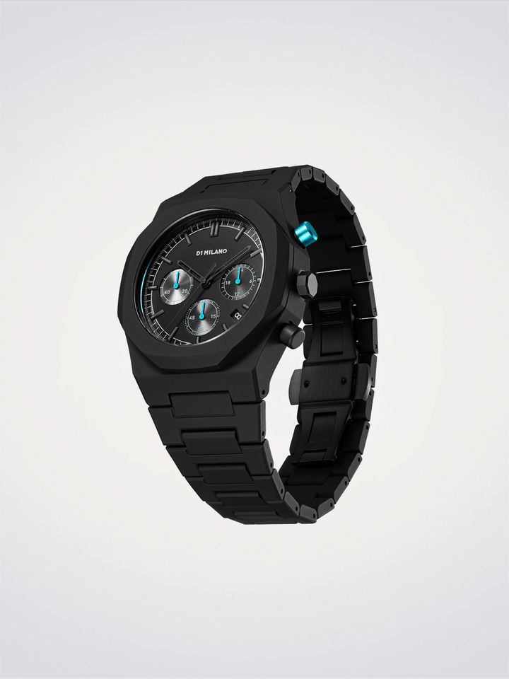D1 Milano Anthrazitschwarz Polychrono 40,5 mm D1-PHBJ07