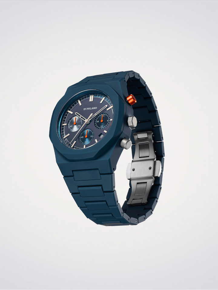 D1 Milano Neptune Bleu Polychrono 40,5 mm D1-PHBJ09