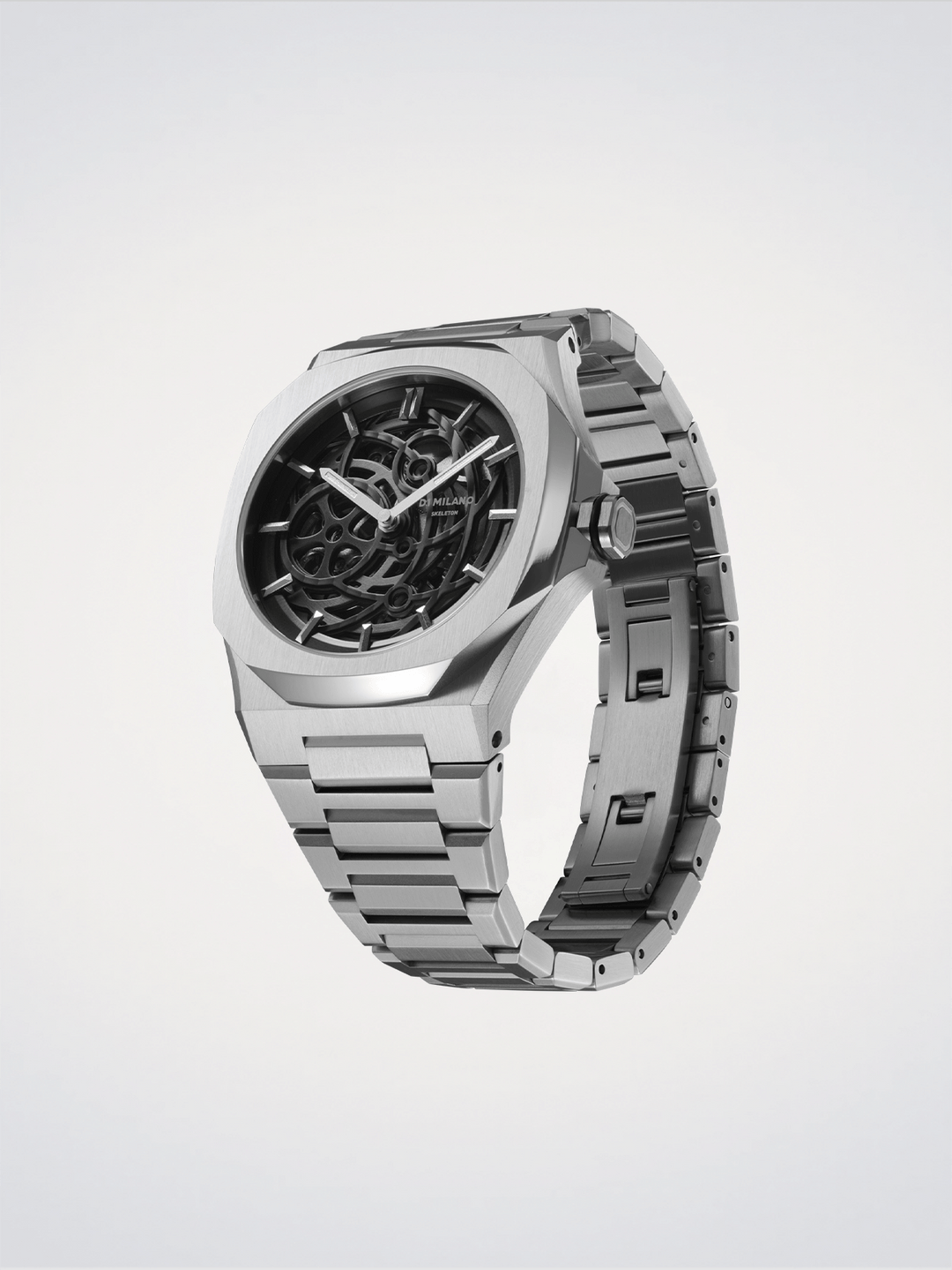 D1 Milano Silver Skeleton 41,5 mm D1-SKBJ10