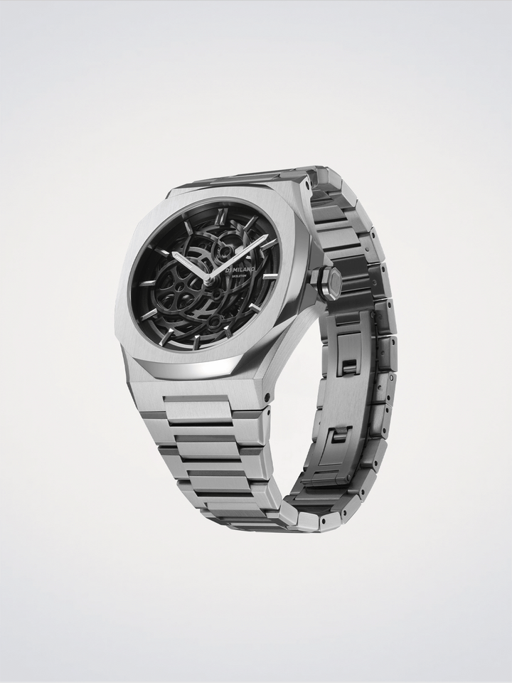 D1 Milano Silver Skeleton 41,5 mm D1-SKBJ10