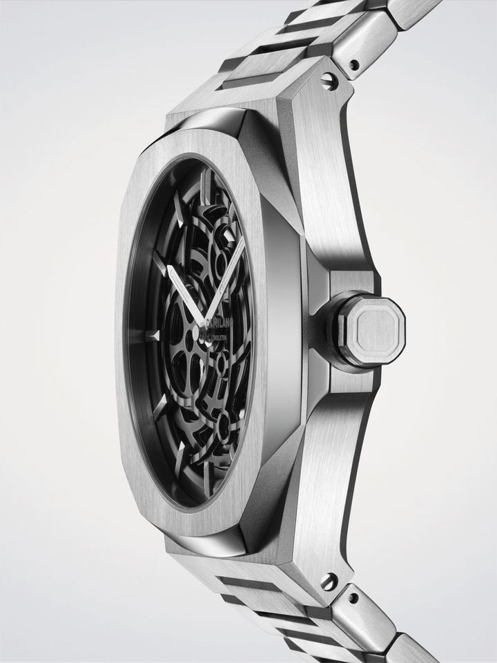 D1 Milano Silver Skeleton 41,5 mm D1-SKBJ10