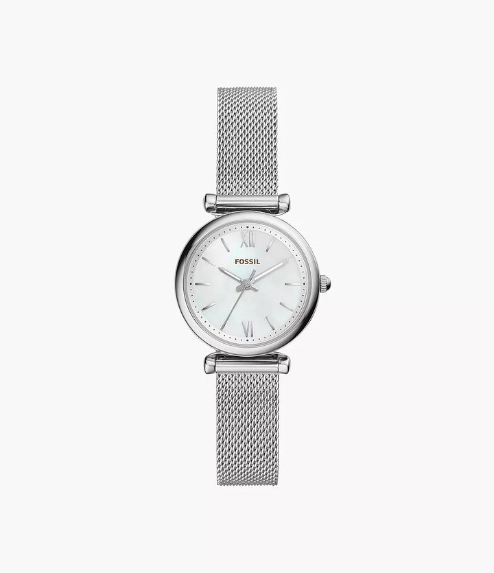Fossil montre Carlie Mini Mini 28mm nacre quartz acier ES4432