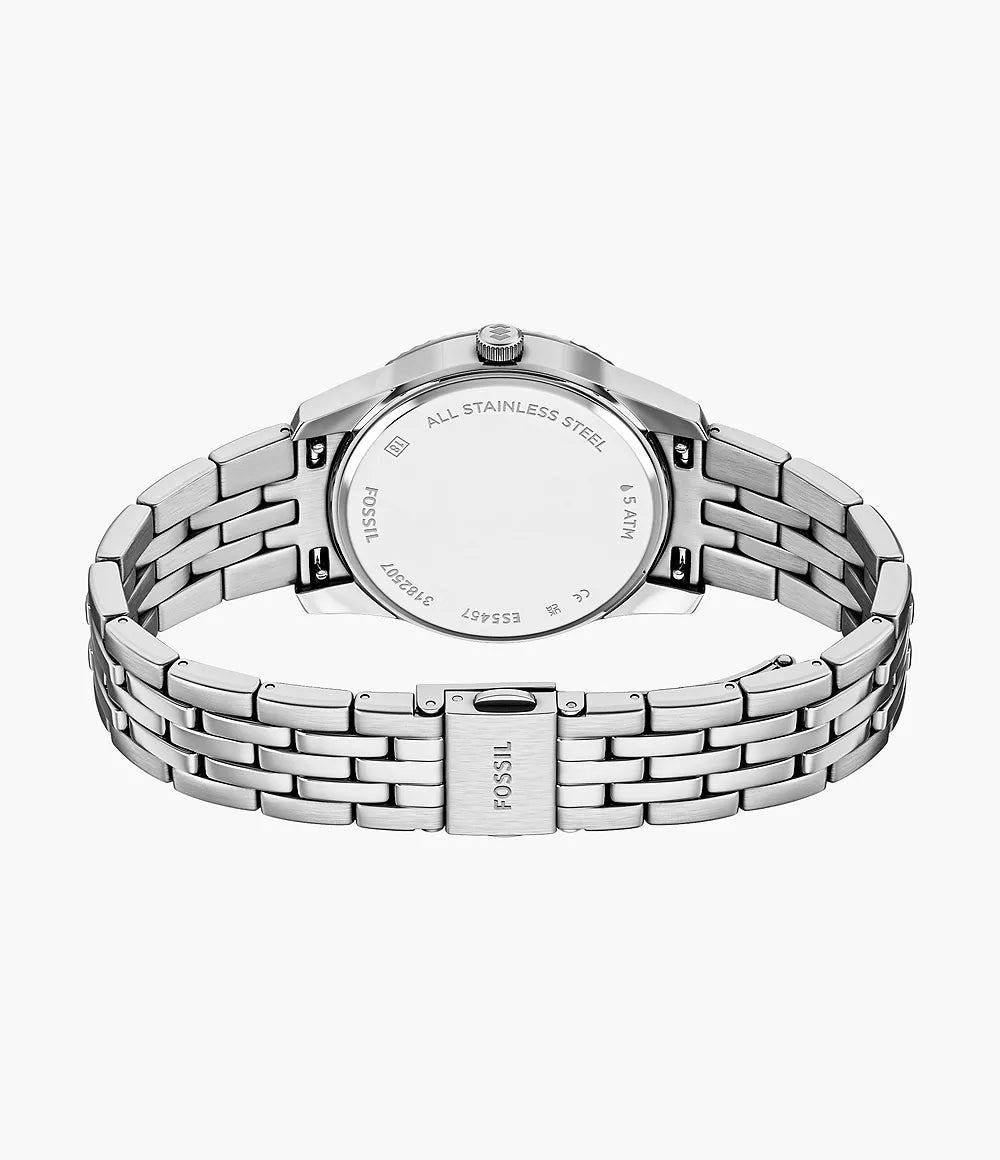 Montre Fossil Scarlette 34mm acier quartz bleu ES5457