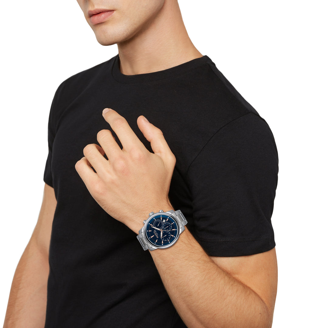 Breil orologio Caliber Chrono 43mm blu quarzo acciaio EW0645