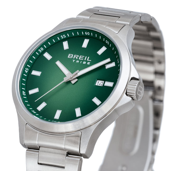 Montre Breil Kai 41mm acier quartz vert EW0781