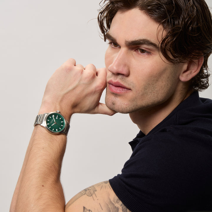Montre Breil Kai 41mm acier quartz vert EW0781