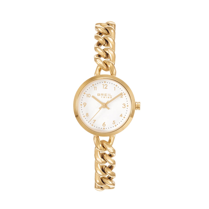 Reloj Breil Blanche 28mm acero cuarzo blanco IP acabado dorado ew0790