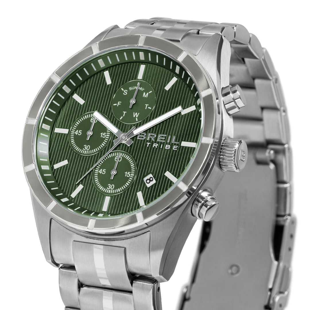 Reloj Breil Captain Chrono 42mm acero cuarzo verde EW0796