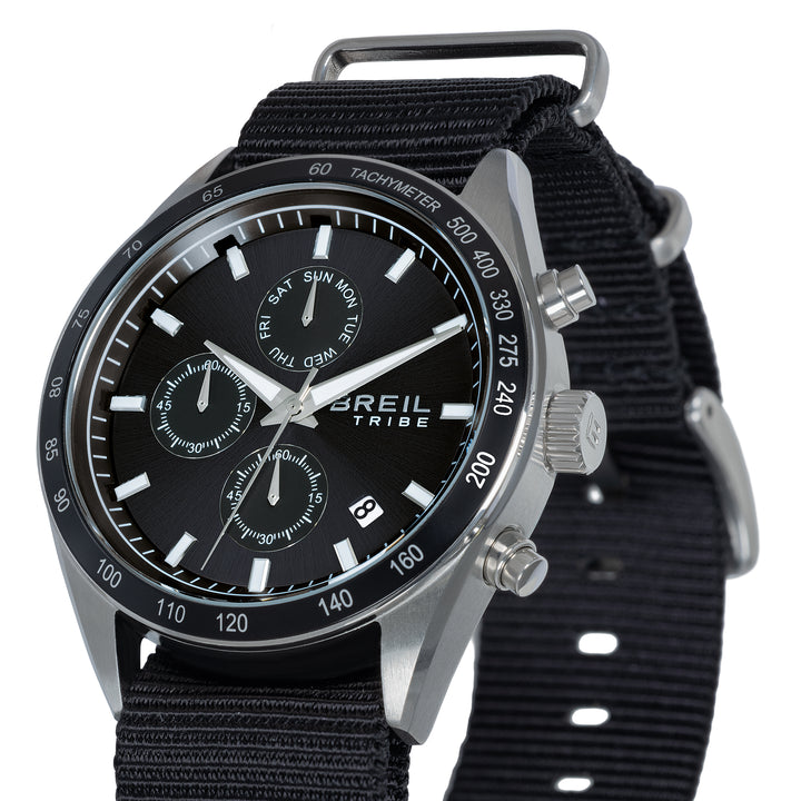 Breil orologio Echo Chrono 42mm nero quarzo acciaio EW0815