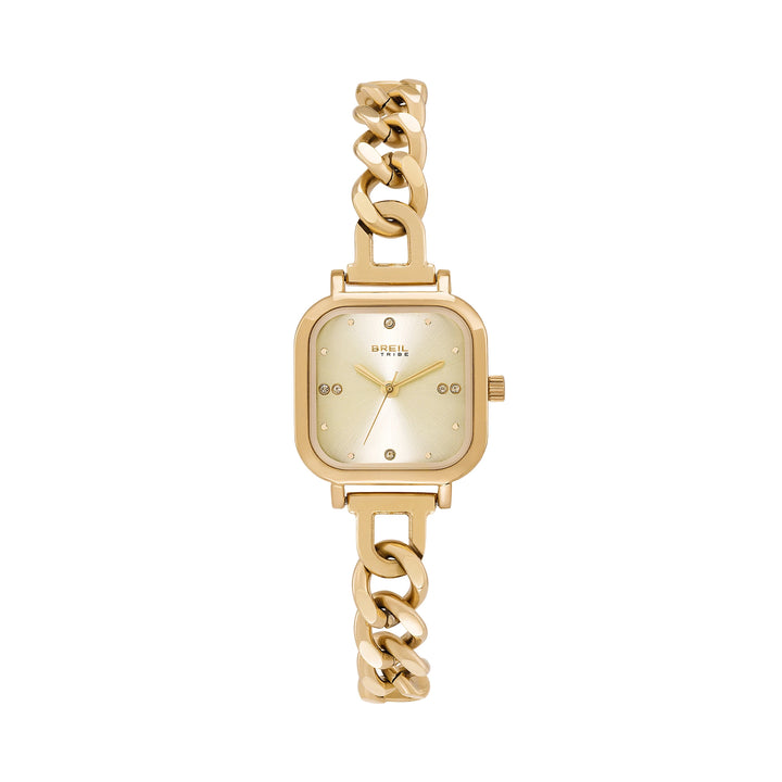 Breil watch Élise 25x32 mm champagne quartz steel IP gold finish EW0834
