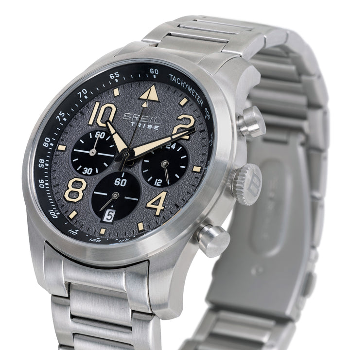 Reloj Breil Recon Chrono 42mm acero cuarzo gris EW0839