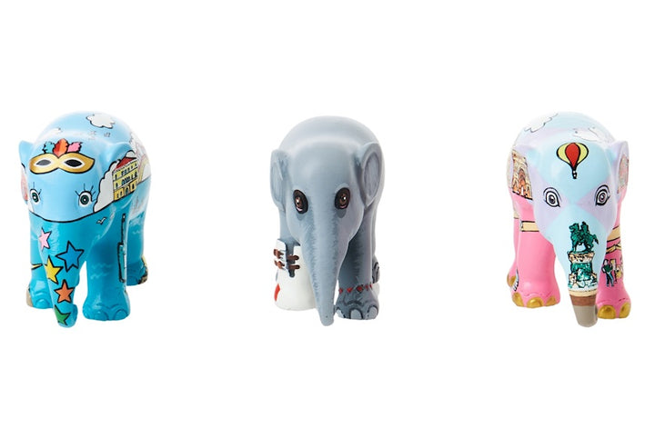 Elephant Parade multipack éléphants Bella Italia - Venise + Mosha Loves Italia + Milan