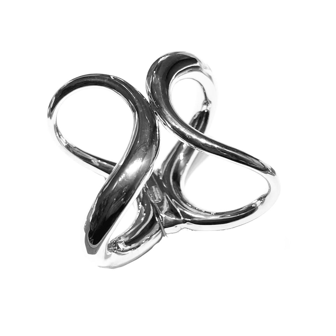 Federica Rossi Ovali Collection bracelet bronze PVD rhodium finish FR.BR.34
