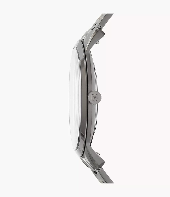 Montre Fossil Minimalist 44mm quartz gris acier finition PVD gris FS5459