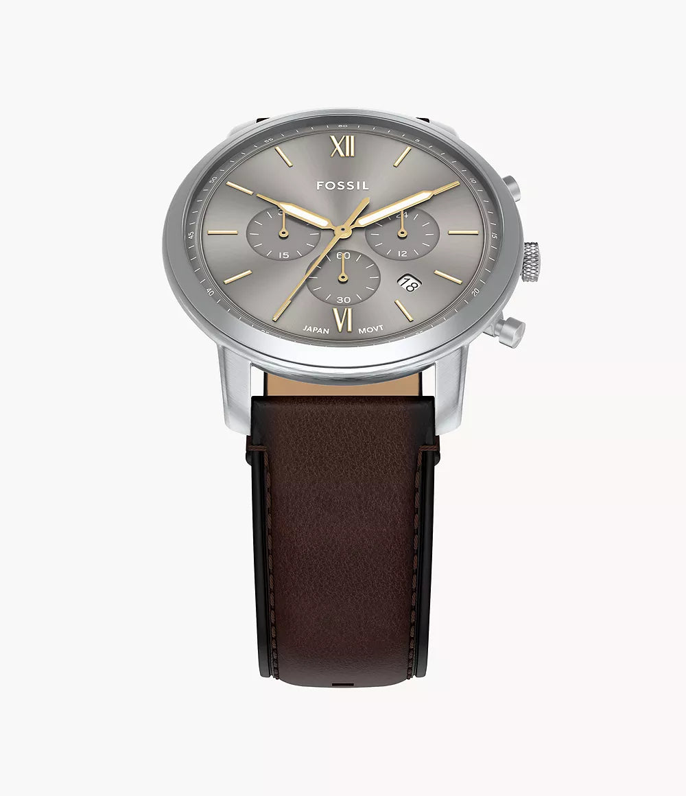 Fossil orologio Neutra Chrono 44mm grigio quarzo acciaio FS6129