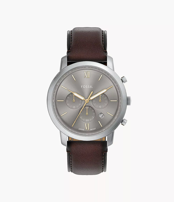 Fossil orologio Neutra Chrono 44mm grigio quarzo acciaio FS6129