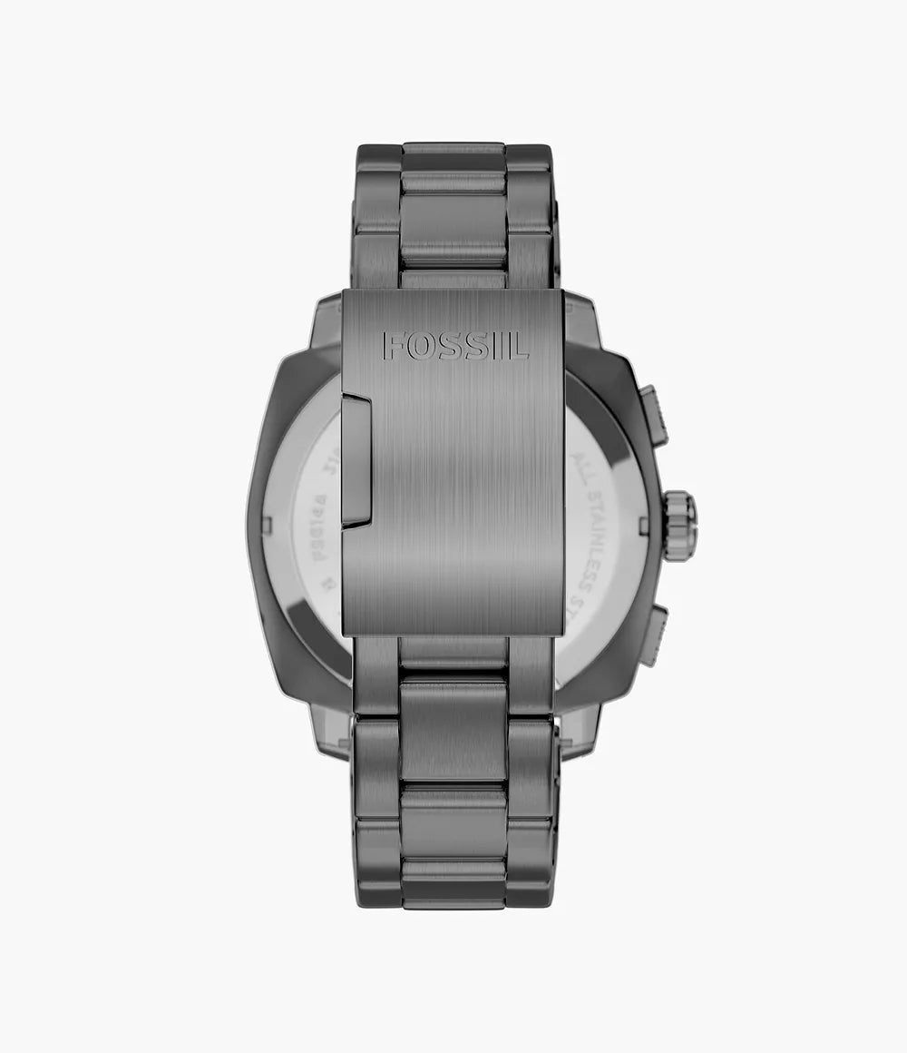 Montre Fossil Machine Chrono 44mm acier quartz gris finition PVD gunmetal FS6160