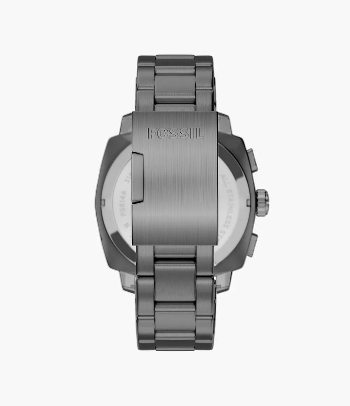 Montre Fossil Machine Chrono 44mm acier quartz gris finition PVD gunmetal FS6160