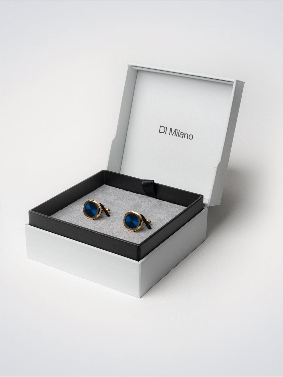 D1 Milano Gemelli ottagonali Blu e Oro D1-JWCLSU07