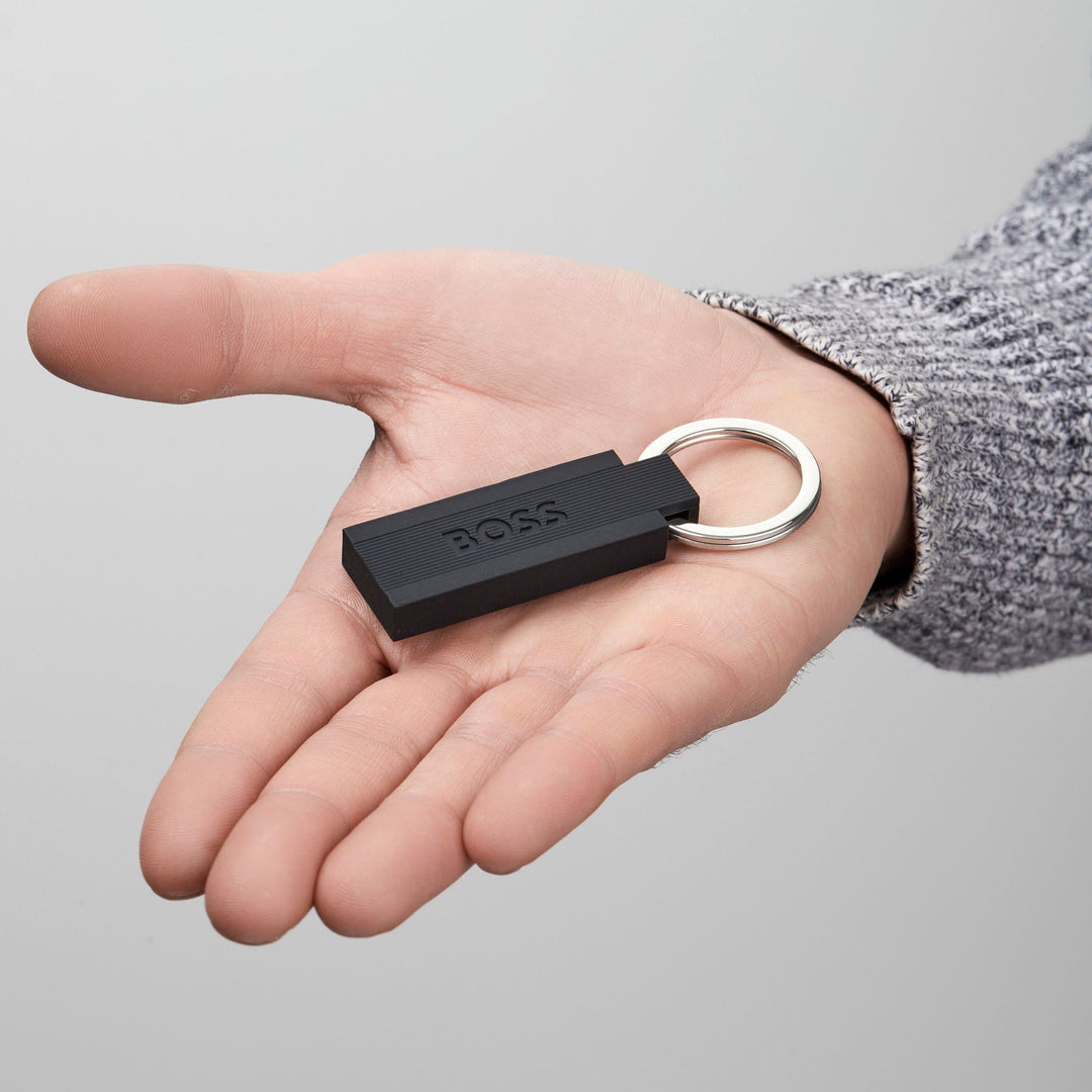 Hugo Boss Porte-clés Edge Iconic Noir HAK421A