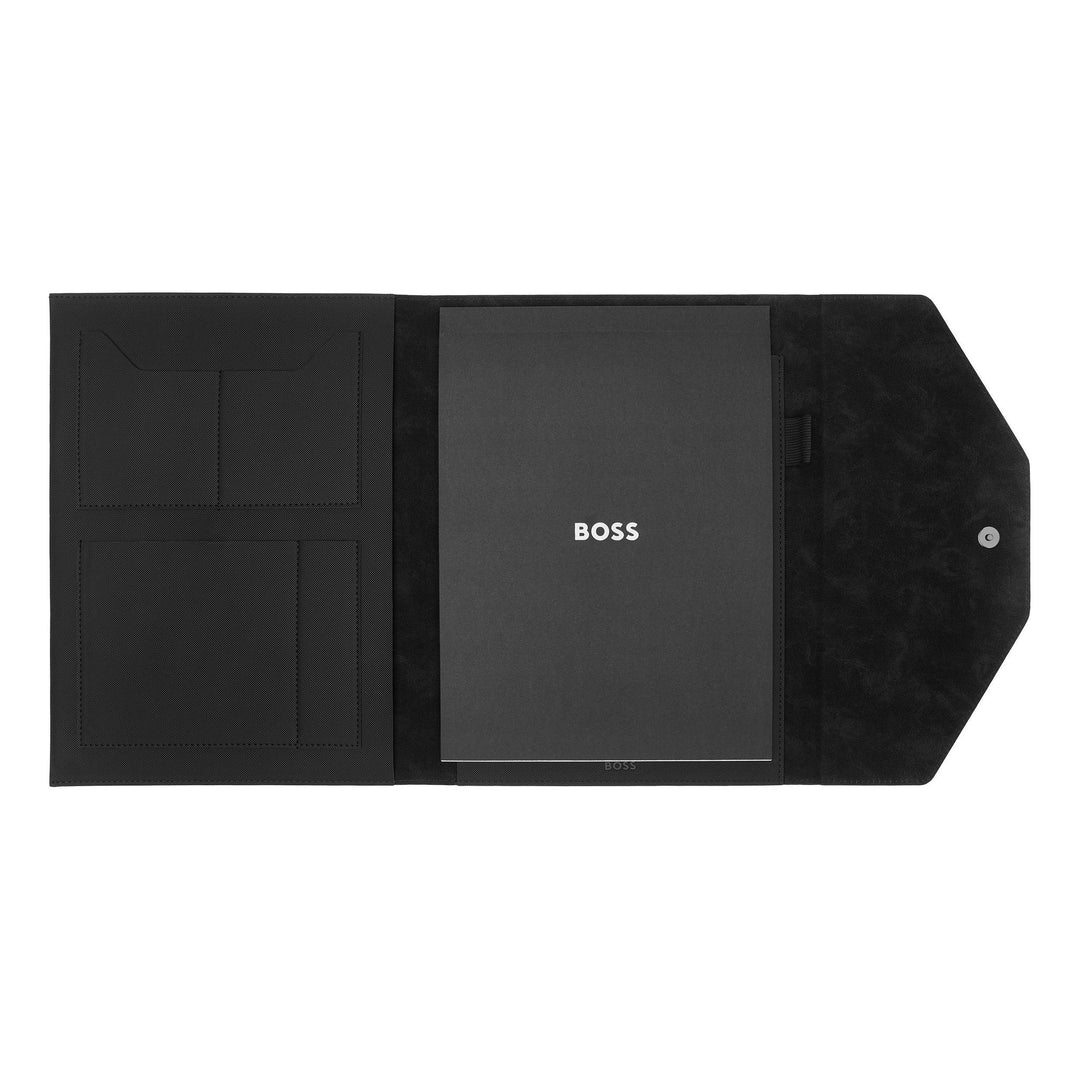 Hugo Boss A4 Rive Black Folder HDF414A