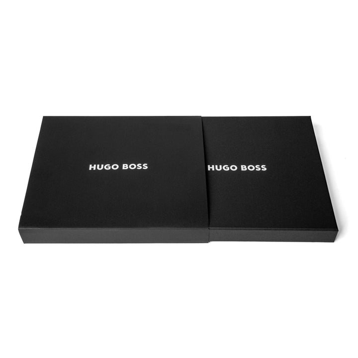 Hugo Boss A5 Pinstripe Folder Black HDM210A