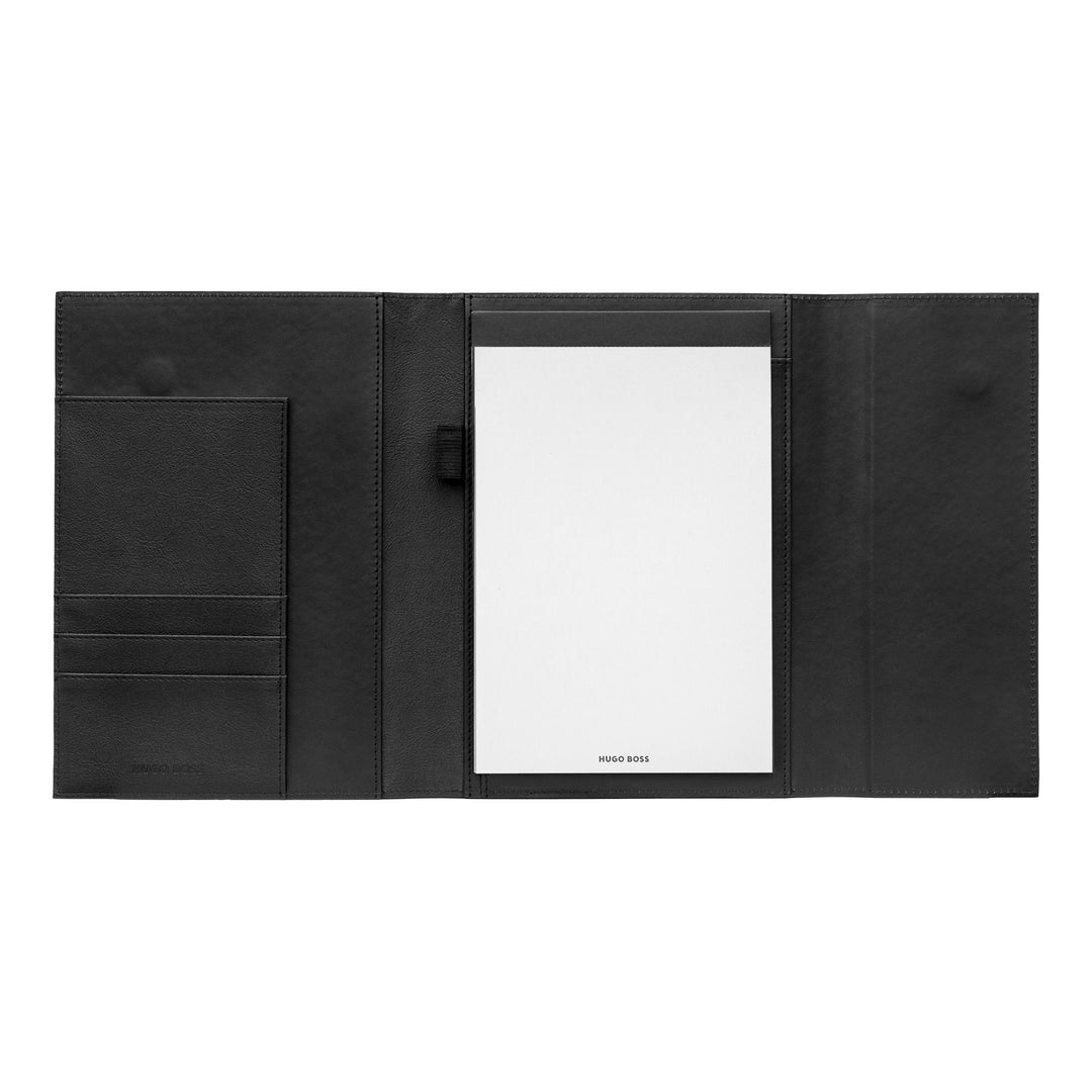 Hugo Boss A5 Pinstripe Folder Black HDM210A
