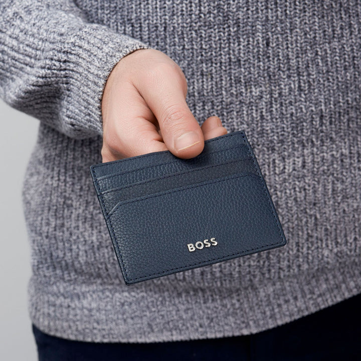 Tarjetero Hugo Boss Classic Grained Navy HLC416N