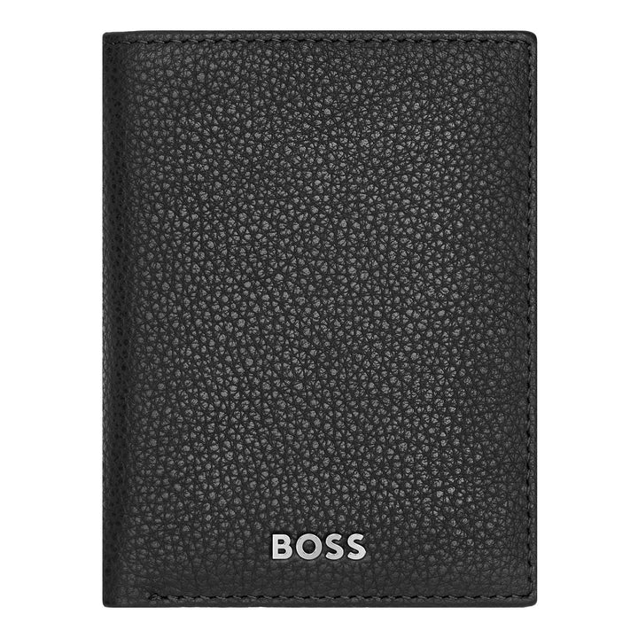 Hugo Boss Classic genarbter Klappkartenhalter Schwarz HLE416A