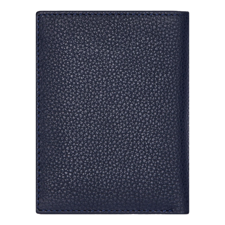 Hugo Boss klassischer Klappkartenhalter, genarbtes Marineblau, HLE416N