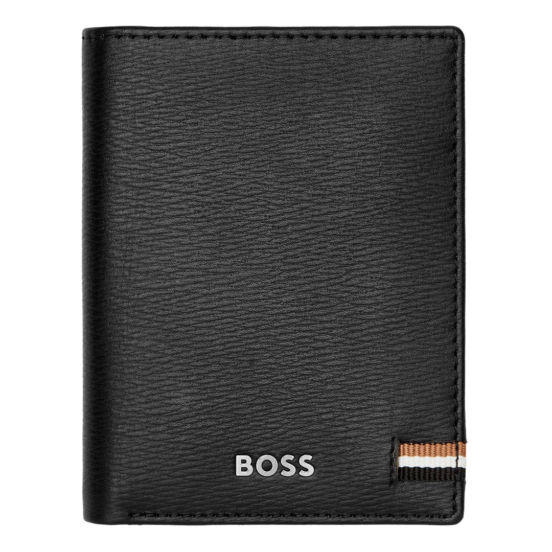 Hugo Boss Klappkartenhalter Iconic Schwarz HLE421A